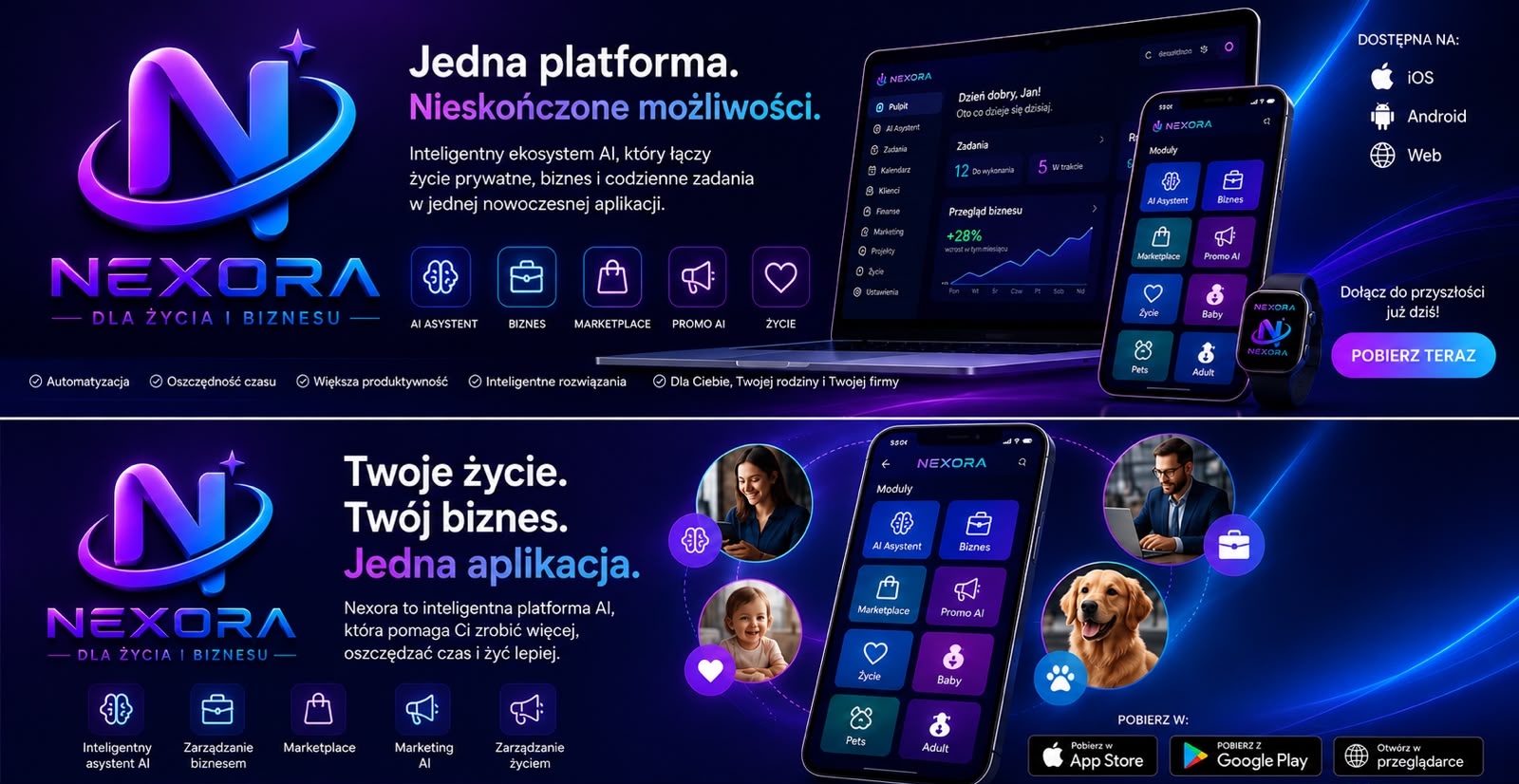 AI platforma dla firm, które chcą wyglądać i działać premium.